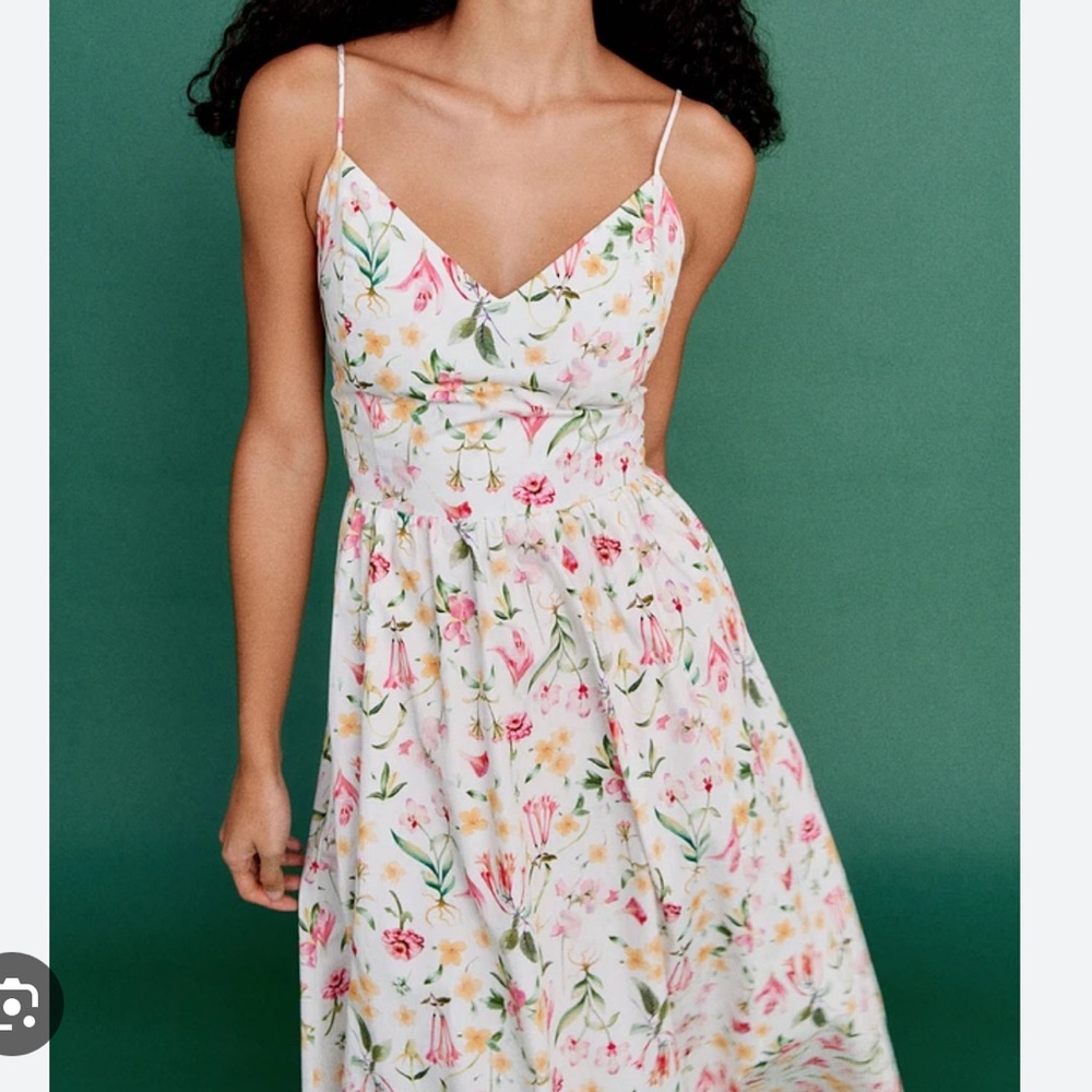 Floral White Maxi Dress